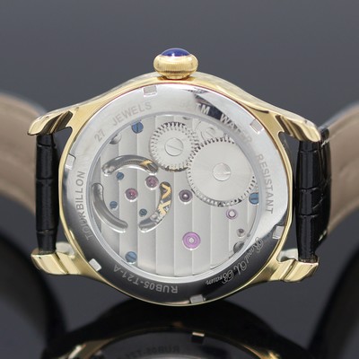 27123816e - RAOUL U. BRAUN gilt gents wristwatch with Tourbillon, around 2020, manual winding, on ...