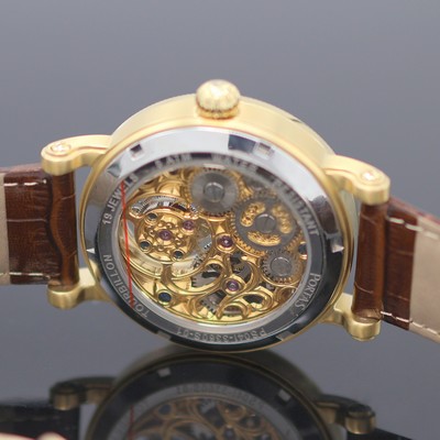 27123817e - PORTAS vergoldete Herrenarmbanduhr mit Tourbillon, um 2020, Handaufzug, beids. vergl. ...