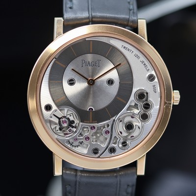 27123848b - PIAGET Altiplano Off-Center ungetragene Armbanduhr in RG 750/000 Referenz P10920, ...