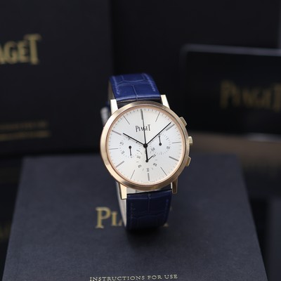 27123851a - PIAGET Altiplano Mecanique ungetragener Flyback-Armbandchronograph in RG 750/000 Referenz ...