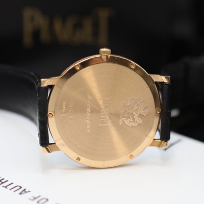 27123857f - PIAGET Altiplano Off-Center ungetragene Armbanduhr in RG 750/000 mit Diamantbesatz ...