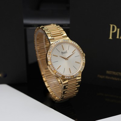 27123890a - PIAGET Dancer ungetragene Armbanduhr in RG 750/000 mit Diamanten Referenz P10444, ...