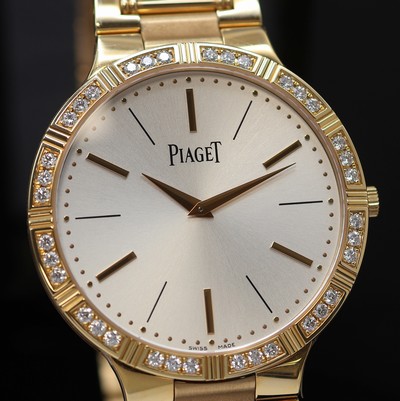 27123890b - PIAGET Dancer ungetragene Armbanduhr in RG 750/000 mit Diamanten Referenz P10444, ...