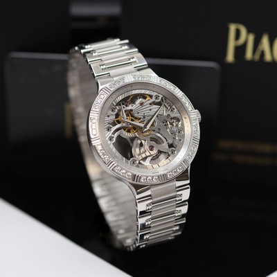 27123896a - PIAGET Dancer Skeleton ungetragene Armbanduhr in WG 750/000 mit Diamanten Referenz ...