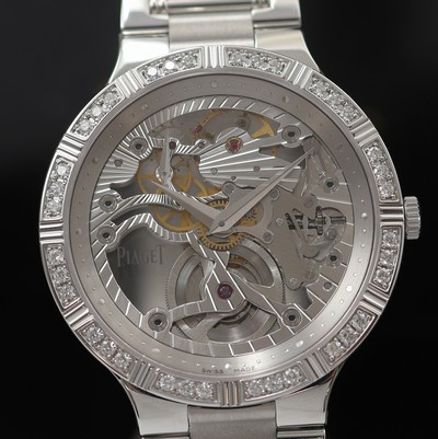 27123896b - PIAGET Dancer Skeleton ungetragene Armbanduhr in WG 750/000 mit Diamanten Referenz ...