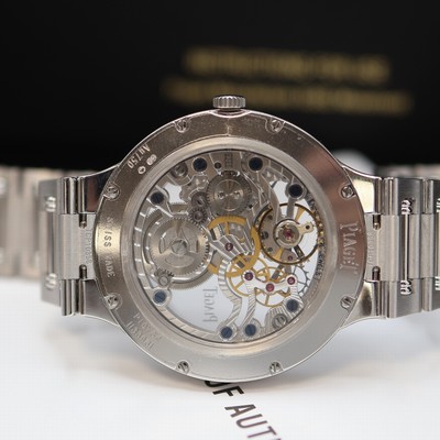 27123896f - PIAGET Dancer Skeleton ungetragene Armbanduhr in WG 750/000 mit Diamanten Referenz ...