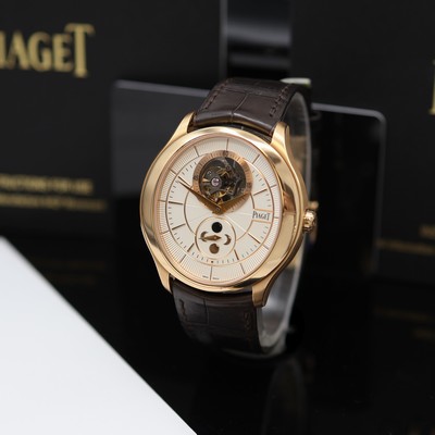 Image PIAGET Gouverneur rare, ungworn 18k pink gold tourbillon wristwatch reference P10769, ...