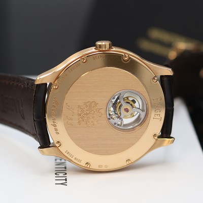 27123898f - PIAGET Gouverneur seltenes, ungetragenes Armbandtourbillon in RG 750/000 Referenz P10769, ...
