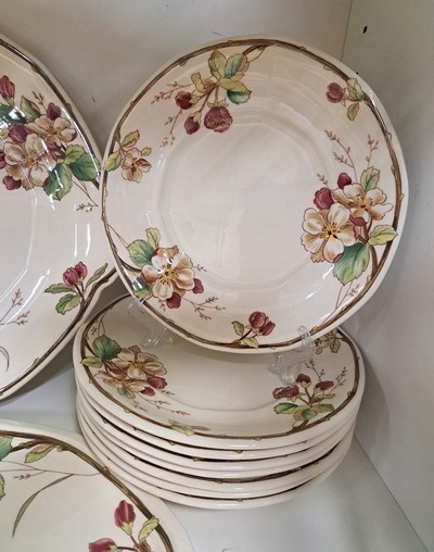 27123899g - Frühstücksgeschirr für 8 Personen, Villeroy & Boch, Modell Portobello, Kaffeekanne, ...