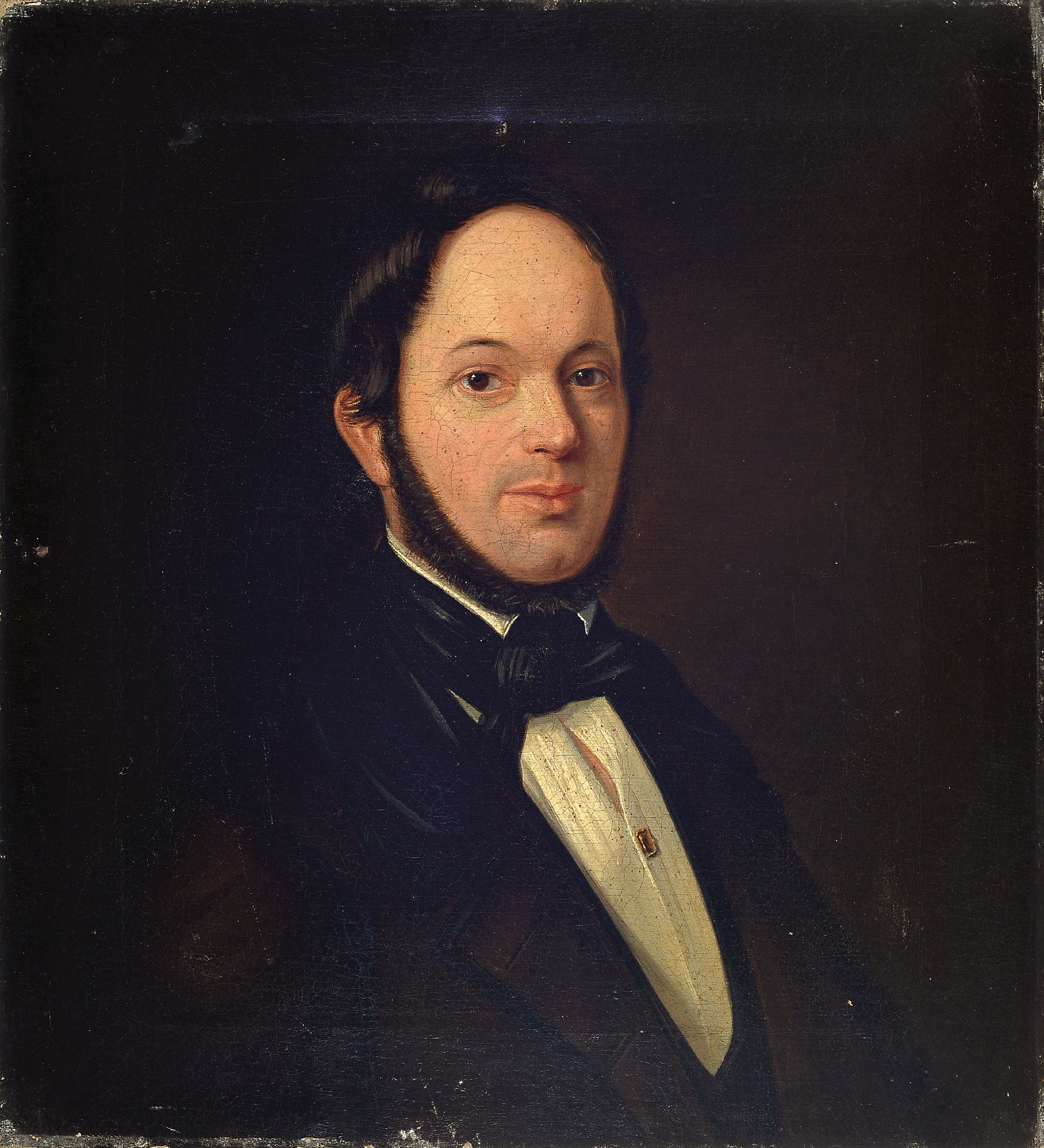 Image 27123917 - Unbekannter Künstler des Biedermeier, deutsch, um 1840, Paar Porträts von Mann und ...