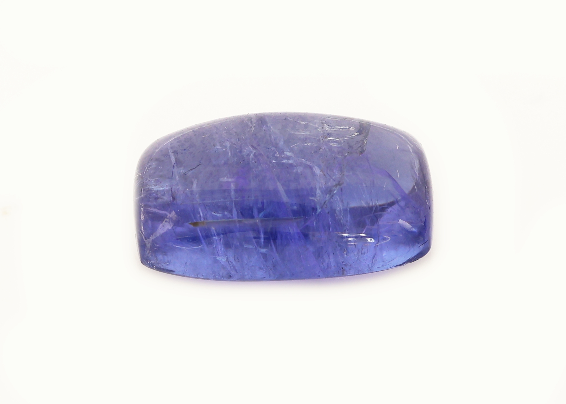 Image 27123946 - Loser Tansanit, 7.45 ct, rechteckiger Cabochon, ca. 13.5 x 8.2 x 6.0 mm Schätzpreis: ...