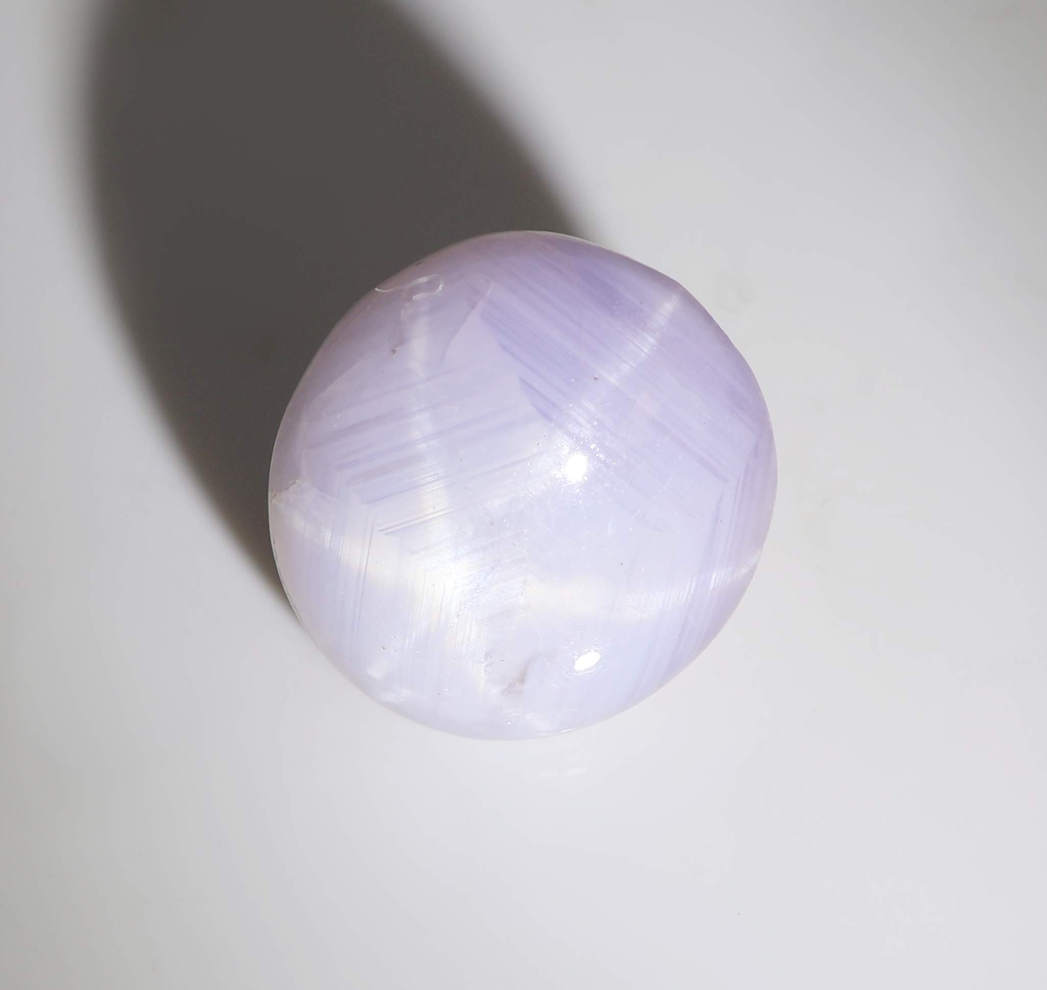 Detail a: Loser Sternsaphir, 6.15 ct, ovaler Cabochon