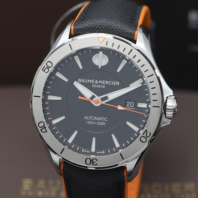 27123910a - BAUME & MERCIER Clifton ungetragene Herrenarmbanduhr Referenz M0A10338, Automatik, ...