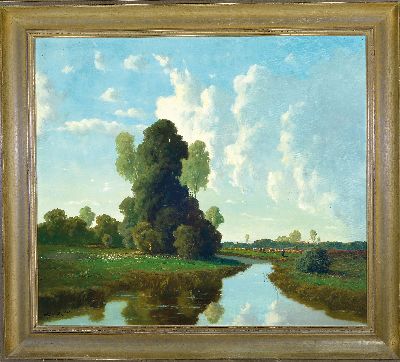 27123915k - Josef Mühlbeck, 1878 Simbach-1948 München, Esting bei München, so rückseitig ...