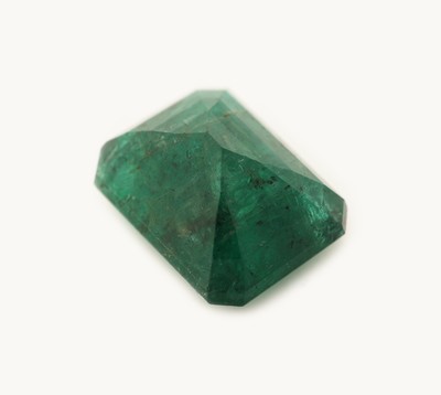 27123928b - Loser Smaragd, ca. 9.16 ct, ca. 14.22 x 10.88 x 7.77 mm, Reinheitsbehandelt, ...