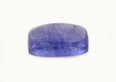 Image Loser Tansanit, 7.45 ct, rechteckiger Cabochon, ca. 13.5 x 8.2 x 6.0 mm Schätzpreis: ...