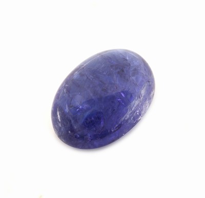 Image Loser Tansanit, 12.37 ct, ovaler Cabochon, ca.16.51 x 12.02 x 7.06 mm Schätzpreis: 2400, ...