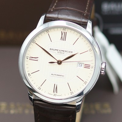27123993a - BAUME & MERCIER Classima ungetragene Herrenarmbanduhr Referenz M0A10263, Automatik, ...