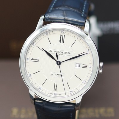 27123995a - BAUME & MERCIER Classima ungetragene Herrenarmbanduhr Referenz M0A10333, Automatik, ...