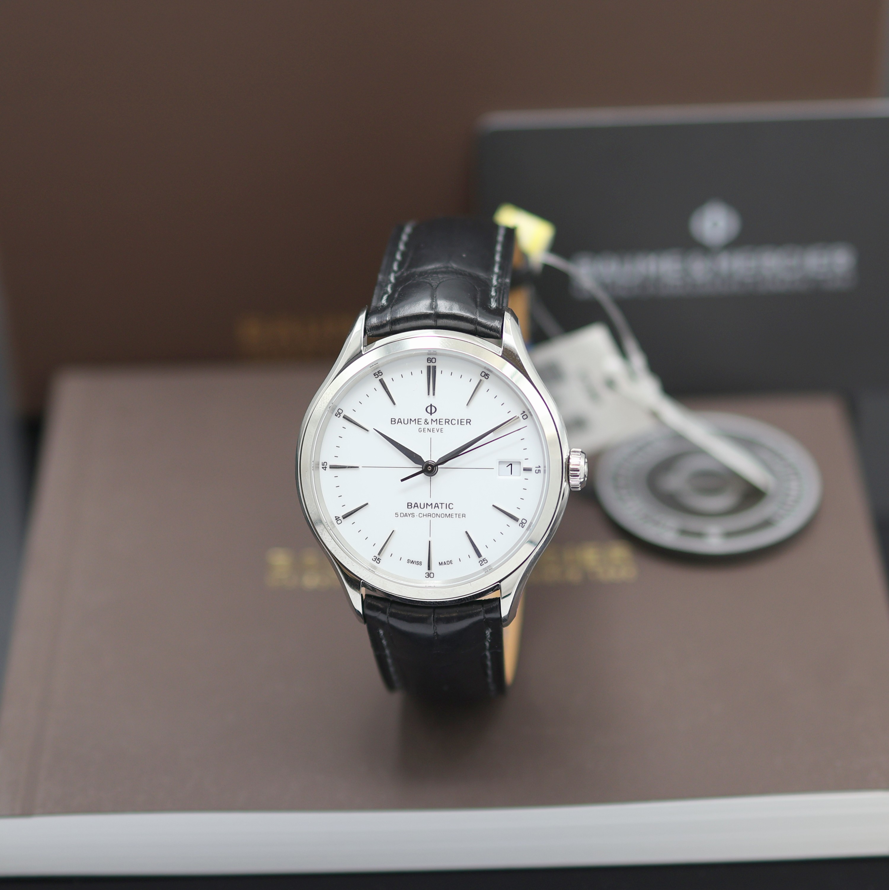 Image 27124026 - BAUME & MERCIER Clifton Baumatic 5 Tage ungetragene Herrenarmbanduhr Chronometer Referenz ...