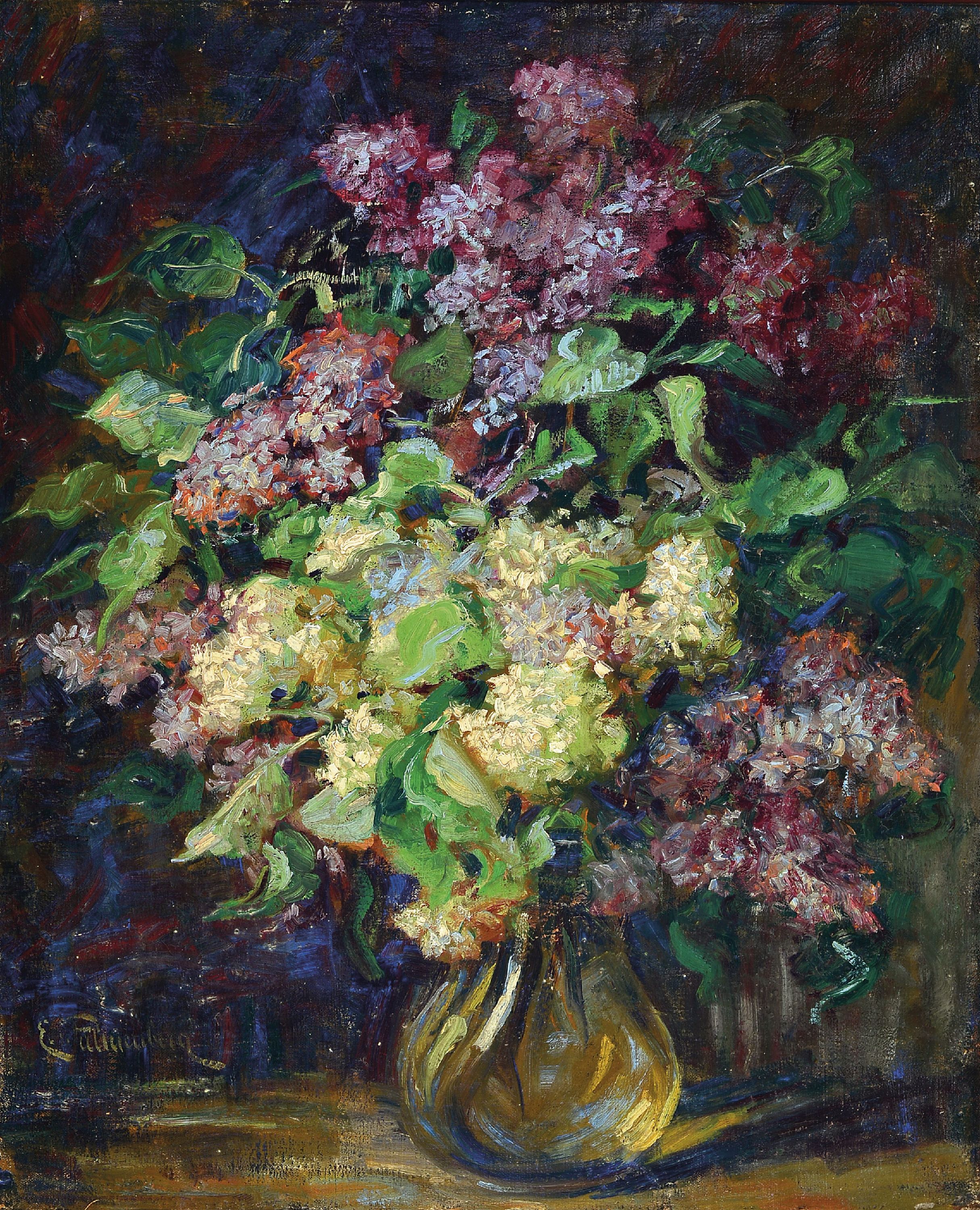 Image 27124071 - Emilie von Palmenberg, 1864 Baden-Baden-1934 München, Stillleben mit weißem und ...
