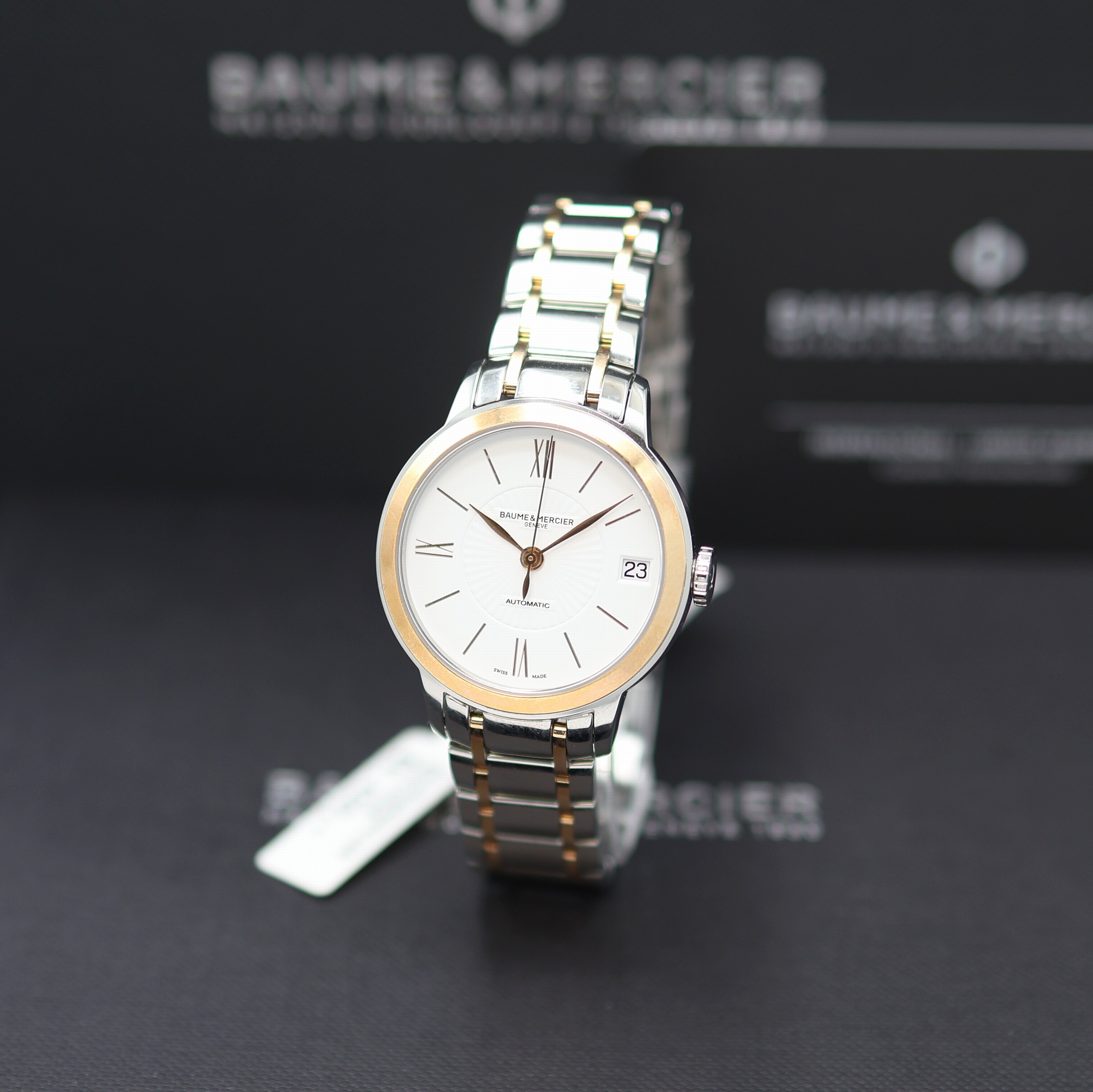 Image 27124084 - BAUME & MERCIER Classima ungetragene Armbanduhr Referenz M0A10269, Automatik, beids. ...