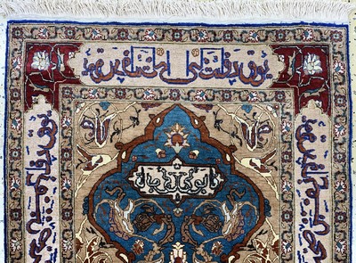 27124003a - Seiden Kayseri, Türkei, Anfang 20.Jhd, reine Naturseide´Metallbroschiert´, ca. 110 x ...