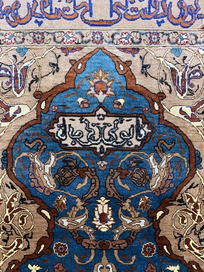 27124003c - Seiden Kayseri, Türkei, Anfang 20.Jhd, reine Naturseide´Metallbroschiert´, ca. 110 x ...
