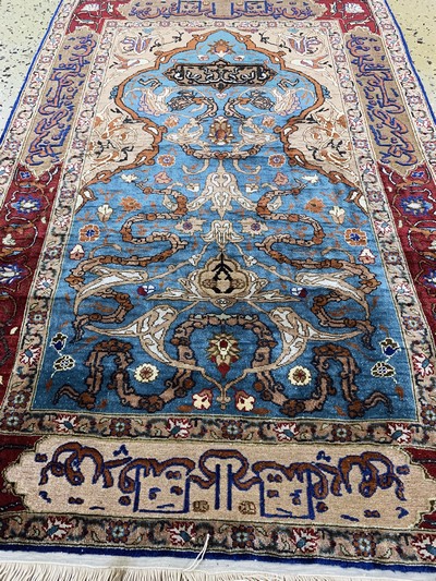27124003e - Seiden Kayseri, Türkei, Anfang 20.Jhd, reine Naturseide´Metallbroschiert´, ca. 110 x ...
