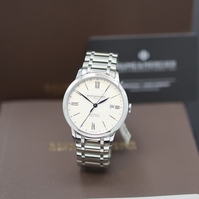 Image BAUME & MERCIER Classima Dual Time unworn gents wristwatch reference M0A10273, on both ...