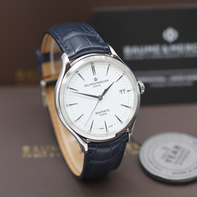 27124008b - BAUME & MERCIER Clifton Baumatic 5 Tage ungetragene Herrenarmbanduhr Referenz M0A10398, ...