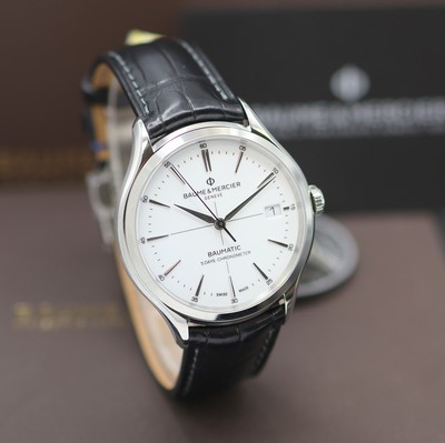 27124026b - BAUME & MERCIER Clifton Baumatic 5 Tage ungetragene Herrenarmbanduhr Chronometer Referenz ...