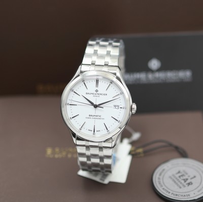 Image BAUME & MERCIER Clifton Baumatic 5 days unworn gents wristwatch chronometer reference ...