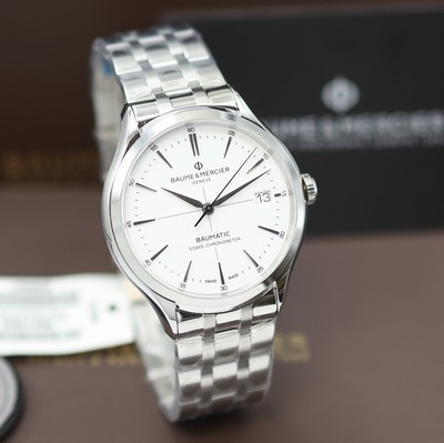 27124070b - BAUME & MERCIER Clifton Baumatic 5 Tage ungetragene Herrenarmbanduhr Chronometer Referenz ...