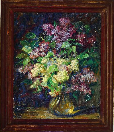 27124071k - Emilie von Palmenberg, 1864 Baden-Baden-1934 München, Stillleben mit weißem und ...