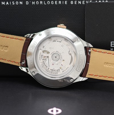 27124079e - BAUME & MERCIER Clifton Baumatic 5 Tage Chronometer ungetragene Herrenarmbanduhr Referenz ...