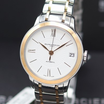 27124084a - BAUME & MERCIER Classima ungetragene Armbanduhr Referenz M0A10269, Automatik, beids. ...