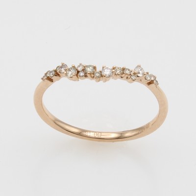 27124291c - Ringset mit Brillanten, RG 750/000, 1 Ring bes. m. Brill. ca. 0.55 ct top top light ...