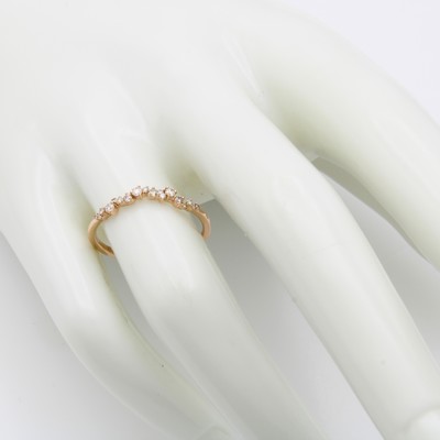 27124291e - Ringset mit Brillanten, RG 750/000, 1 Ring bes. m. Brill. ca. 0.55 ct top top light ...