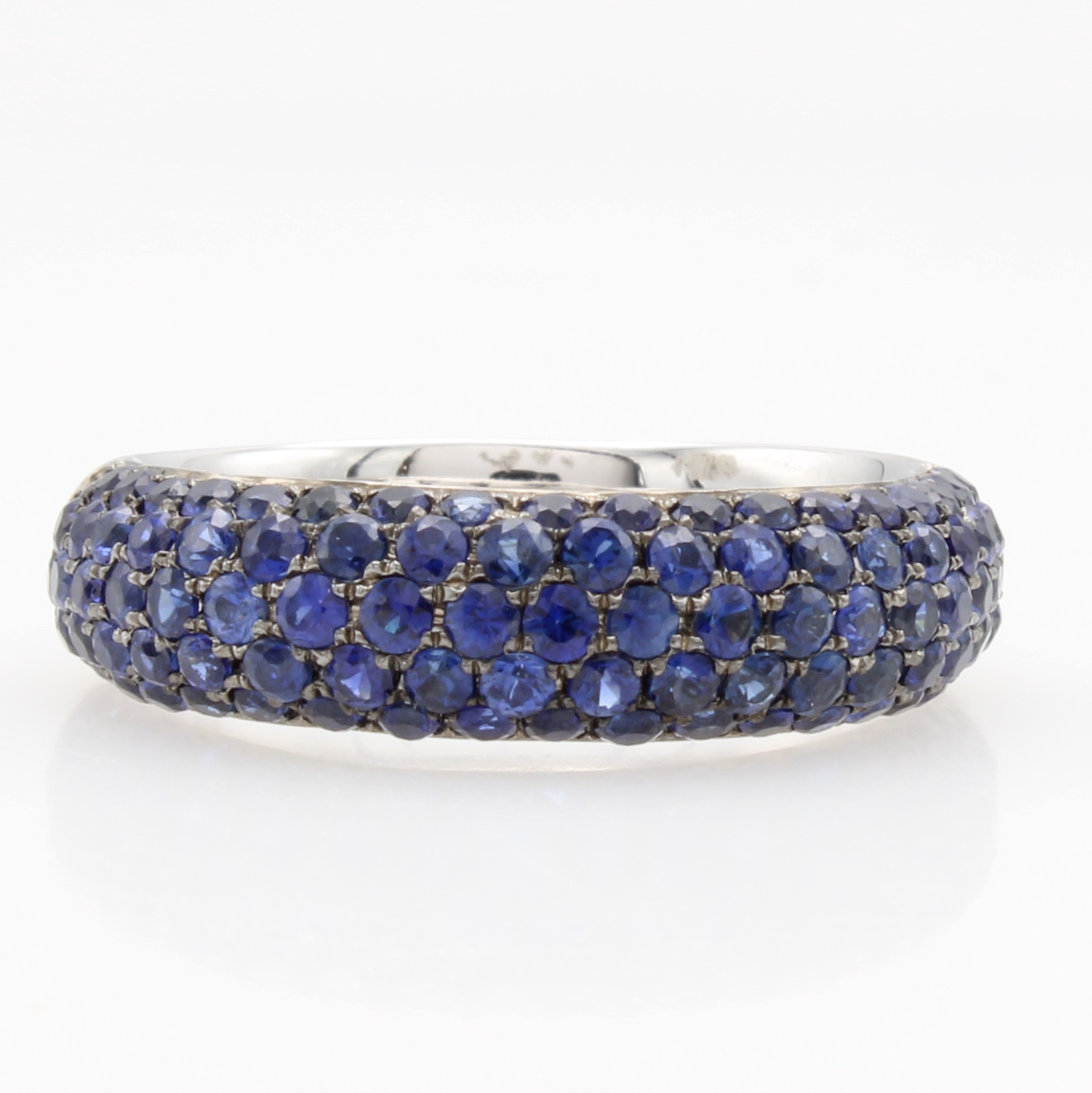 Image 27124309 - Ring mit Saphiren, WG 750/000, fac. Saphire in ruthenierter Fassung zus. ca. 1.90 ct, RW ...
