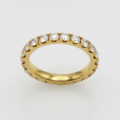 27124303a - Memoryring mit Brillanten, GG 750/000, Brill. zus. ca. 2.01 ct feines Weiß/si, RW ...