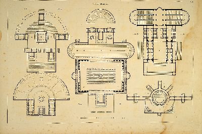 27124337k - Jean Nicolas Louis Durand (1760-1834): Recueil et parallele des edifices de tout genre, ...