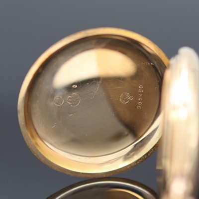 27124360d - SYSTEM GLASHÜTTE Savonette Herrentaschenuhr in RG 585/000, Schweiz um 1910, guill. 3- ...