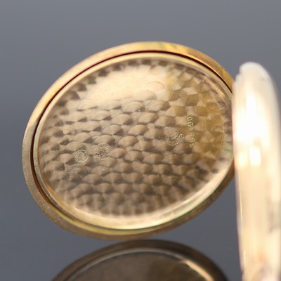 27124360f - SYSTEM GLASHÜTTE Savonette Herrentaschenuhr in RG 585/000, Schweiz um 1910, guill. 3- ...