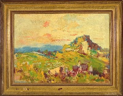 27124400k - Hanns Fay, 1888 Frankenthal - 1957 Neustadt, Ölgemälde und Aquarell: 1. sommerliche ...