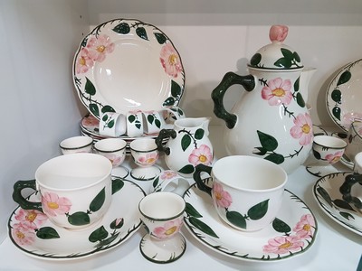27124432f - Kaffeeservice, Villeroy & Boch, Wildrose, Steingut, für 6 Personen: Kaffeekanne, ...