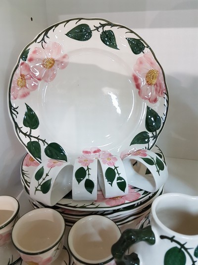 27124432g - Kaffeeservice, Villeroy & Boch, Wildrose, Steingut, für 6 Personen: Kaffeekanne, ...