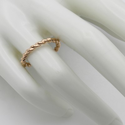 27124451a - Ring, RG 585/000, im Kordeldesign, RW ca. 56