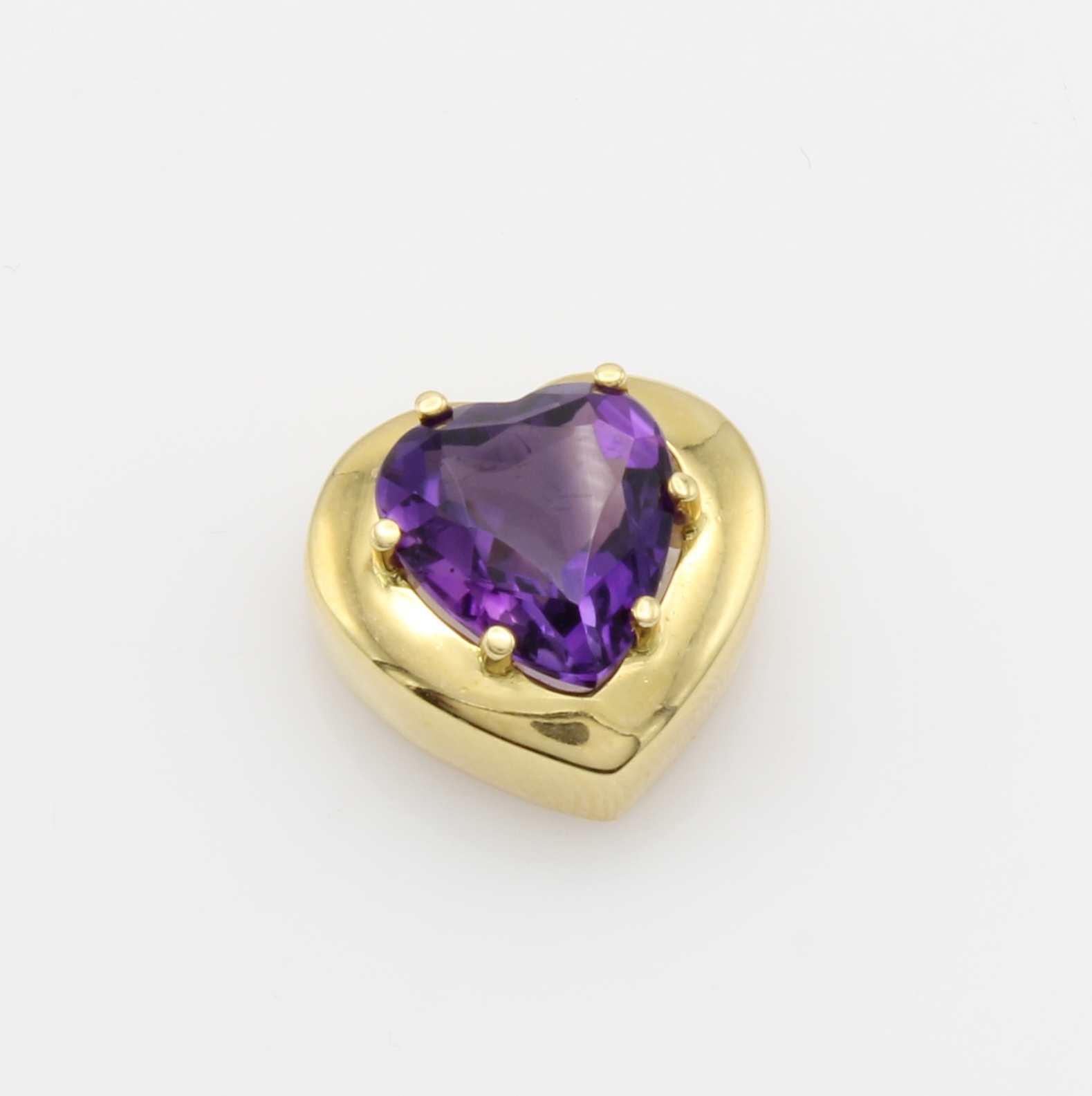 Image 27124502 - Herzanhänger mit Amethyst, GG 585/000, Amethystherz ca. 3.5 ct Schätzpreis: 1600, - EUR