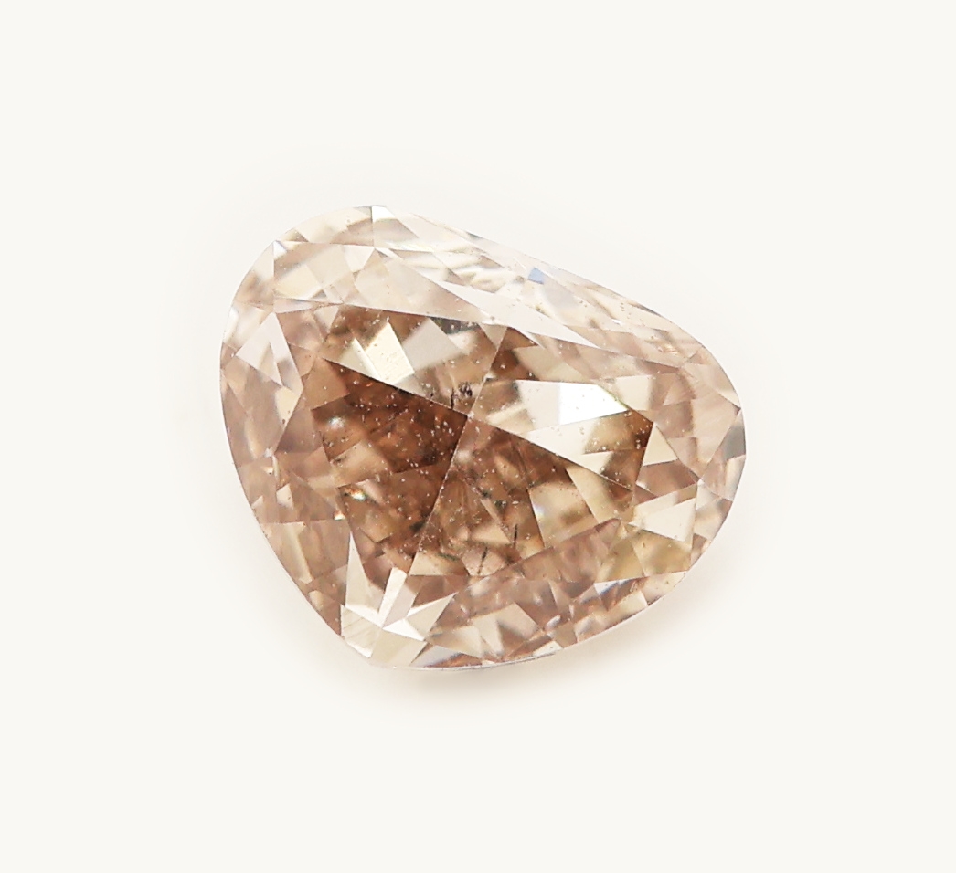 Image 27124519 - Loser Diamant, 0.60 ct Nat. Fancy Light Pinkish Brown/si2, Cleftless Heart, GemReport ...